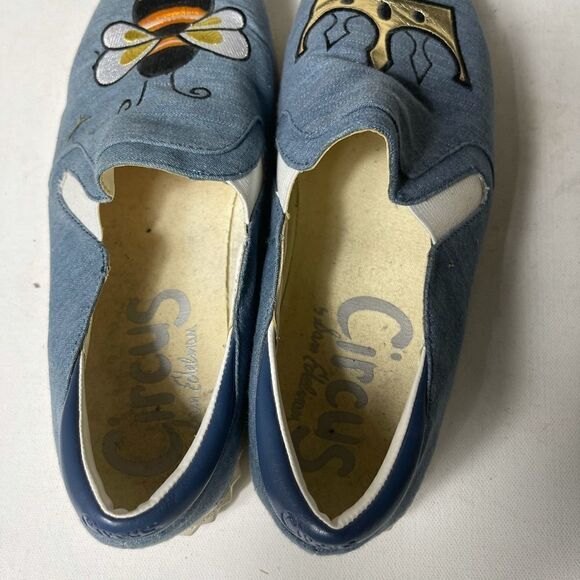 Circus by Sam Edelman Charlie-15 blue flats SZ9M - Picture 4 of 8